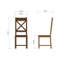 Oakham Cross Back Chair Wooden Seat