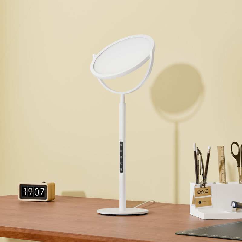 Dimmable Led Desk Lamp With Timer, White