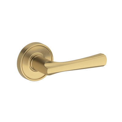 Wyndcliff Half Dummy Lever with Recessed Round Rose in Polished Chrome
