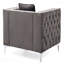 G822A-C, chaise parfaite pour les salons modernes, GRIS