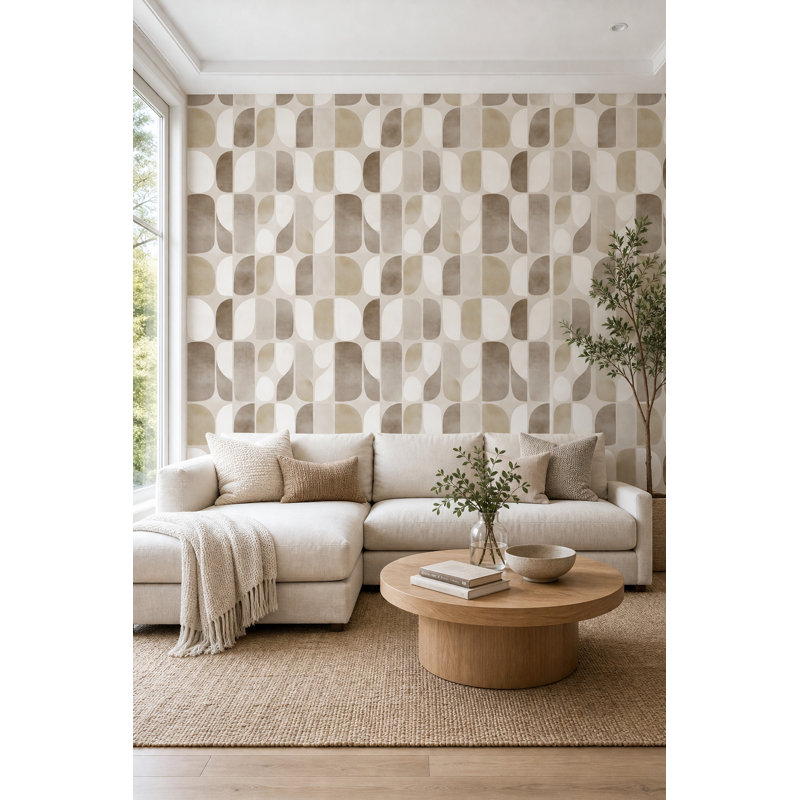 Décoration murale moderne Mid Mid Century Modern, Non tissé, non collé