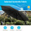 Parasol de patio en porte-à-faux 11 pi 11 po, rotatif à 360 ° et inclinaison réglable
