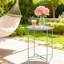 Outsunny Round Small Garden Table Removable Tray-1747925000