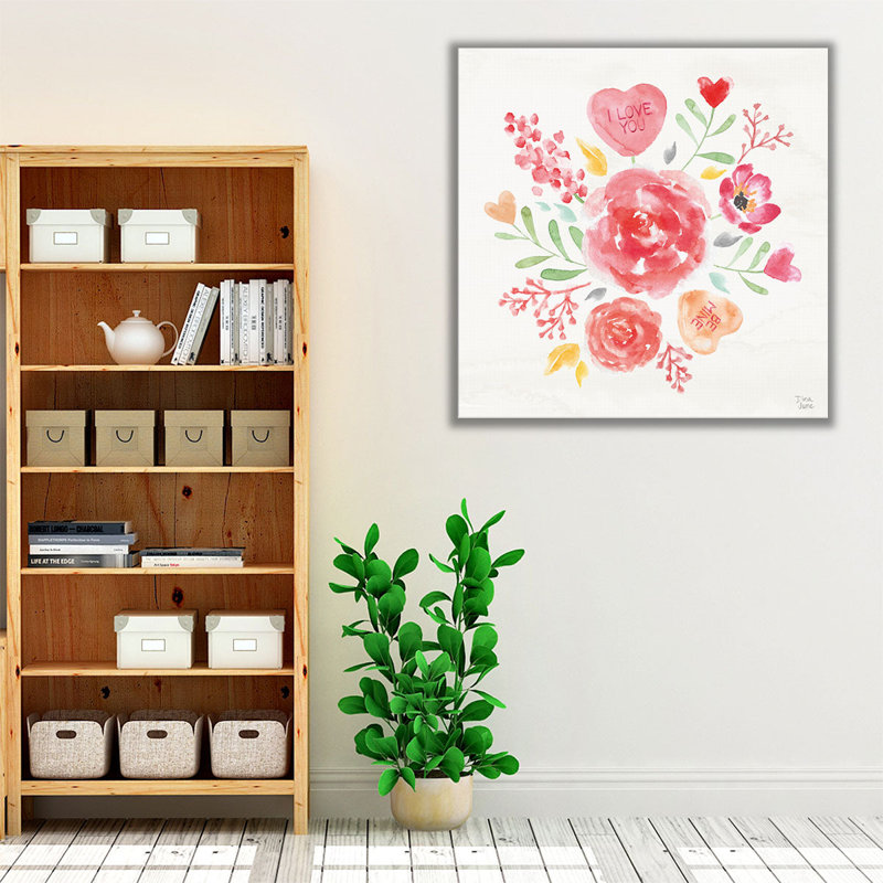 «Love Always IV», reproduction d'art sur toile, H 12 po x l 12 po
