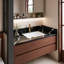 Dessus de meuble-lavabo latéral en pierre de quartz 21,25 po
