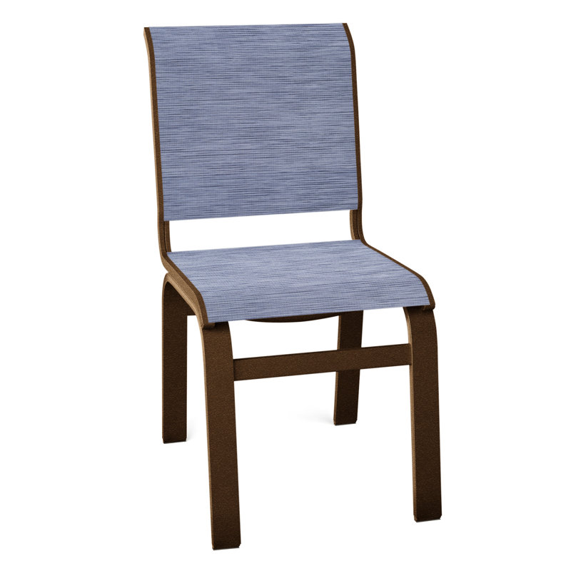 Chaise d'appoint de salle à manger Hiraku, Kona texturé, Rivière