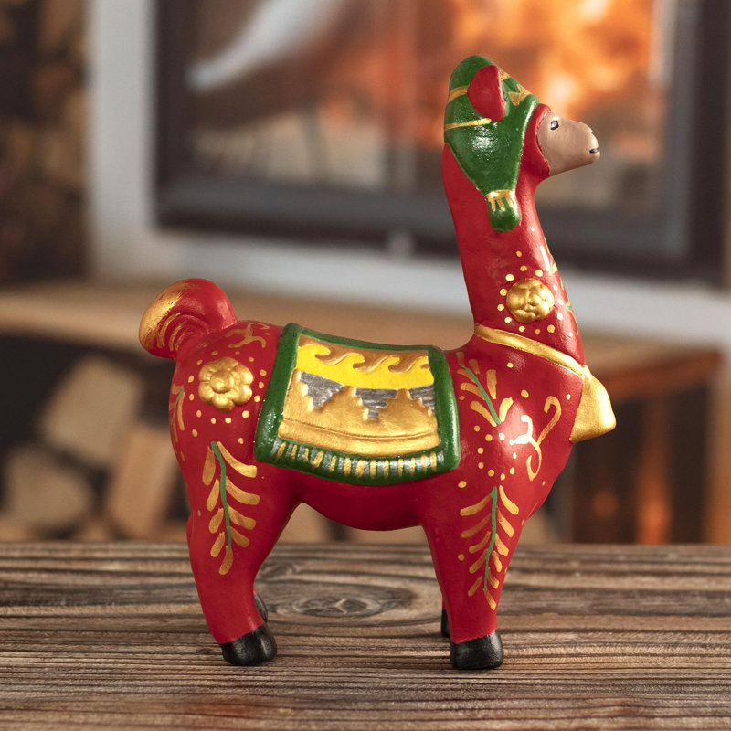 Figurine de lama des Fêtes