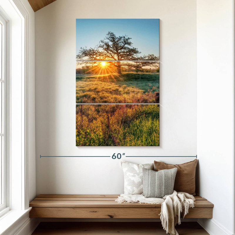 Harnek Oak Tree Sunrise, 50" H x 32" W