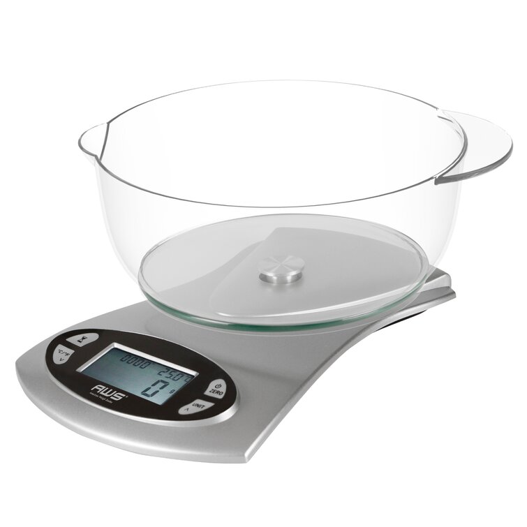 Kitchen Scales, Digital, Glass / Plastic, CR 2032 Battery