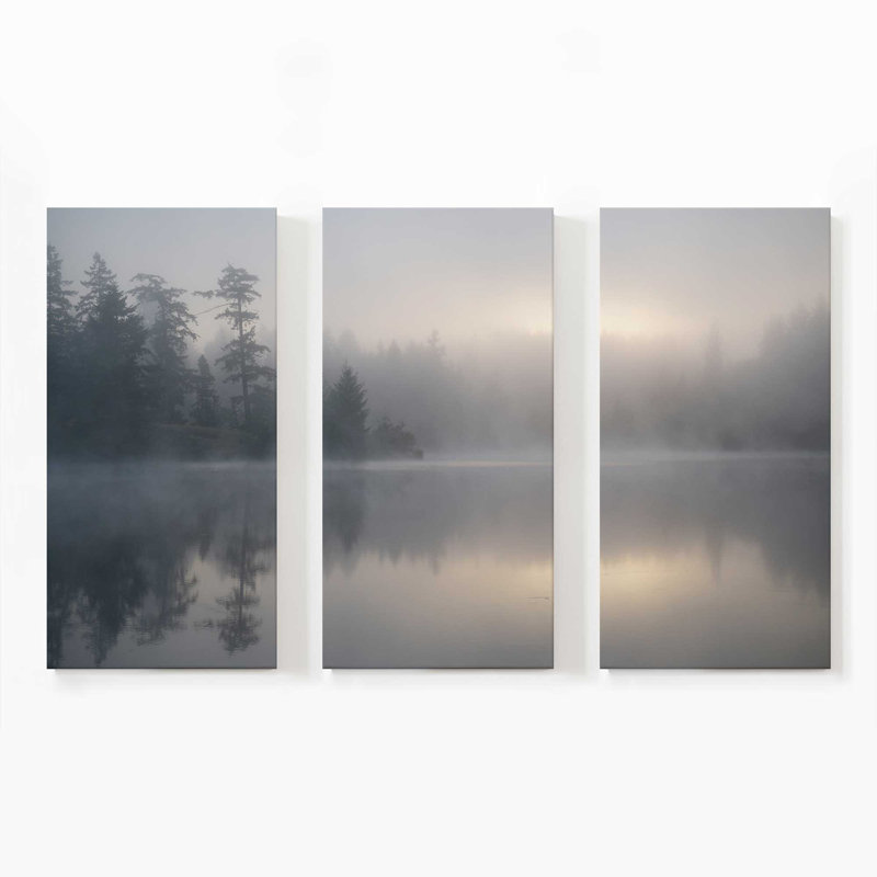 Lac de Rêves éveillés | Impression sur toile 3 panneaux, H 36 po x l 54 po