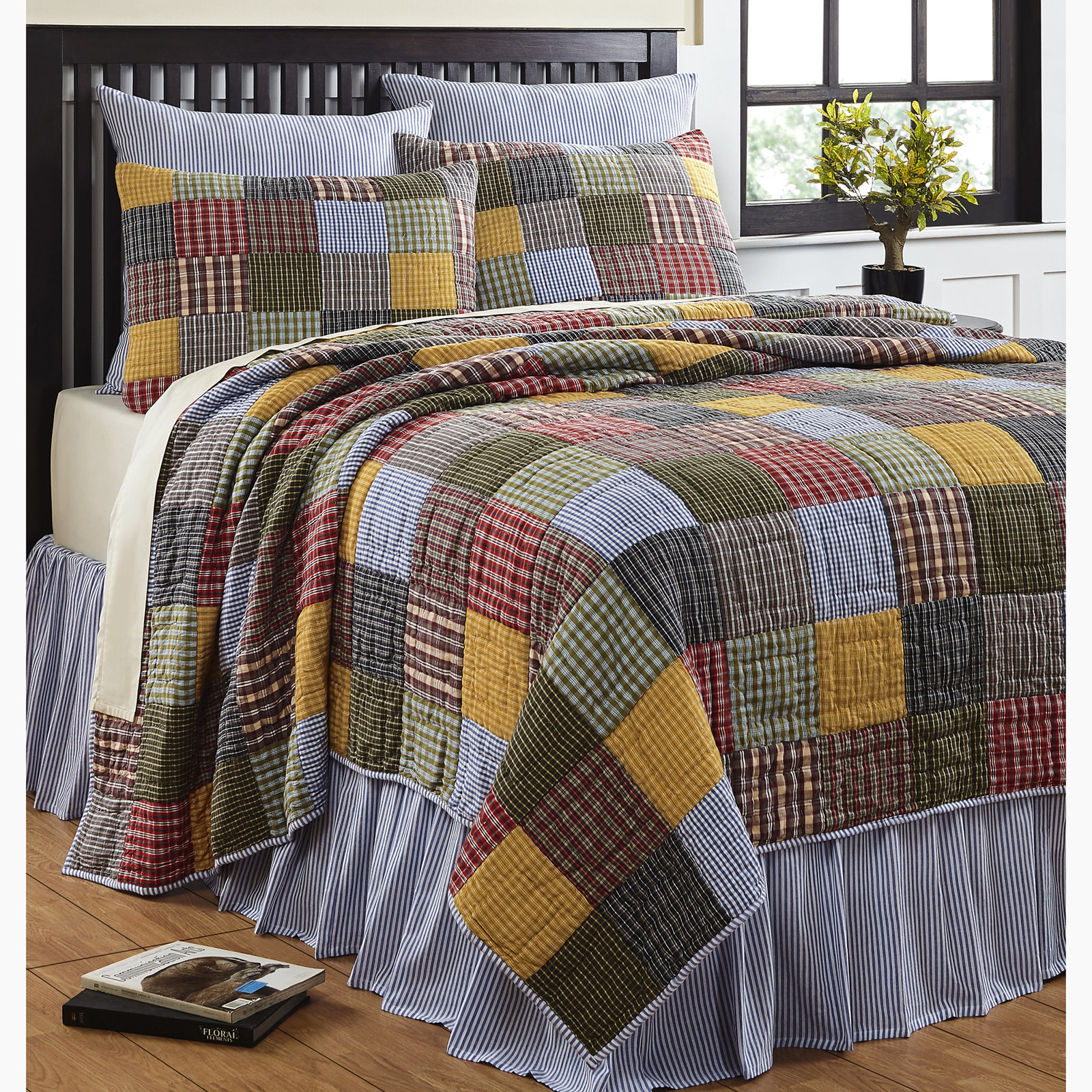 Rosemount Cotton Quilt Set, King Quilt