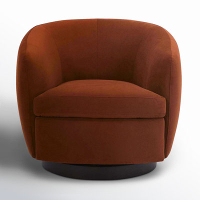 Marcy Upholstered Swivel Barrel Chair
