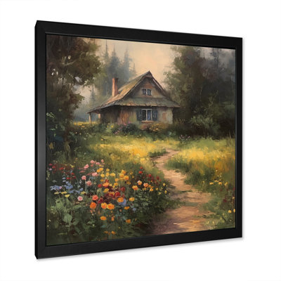 Impression sur toile, "Cottage and garden Oasis I" par Rundy