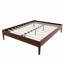Base de lit plateforme en bois de bambou sec de 15 po de hauteur, avec support en métal à lattes de bois, aucun sommier requis, assemblage facile-1295285368-1295285371