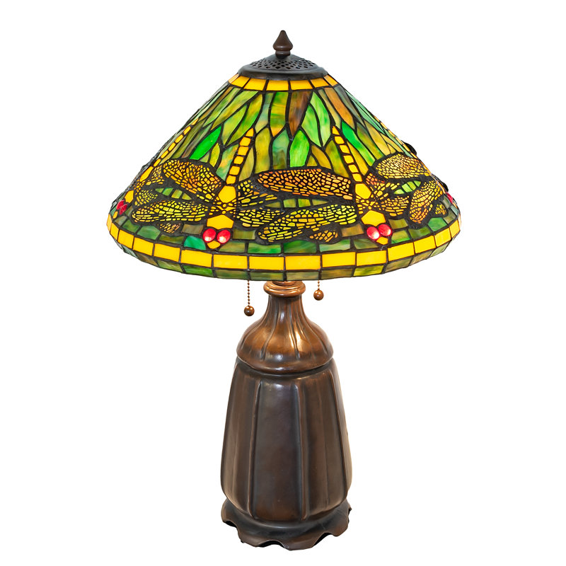 25" High Tiffany Dragonfly Table Lamp