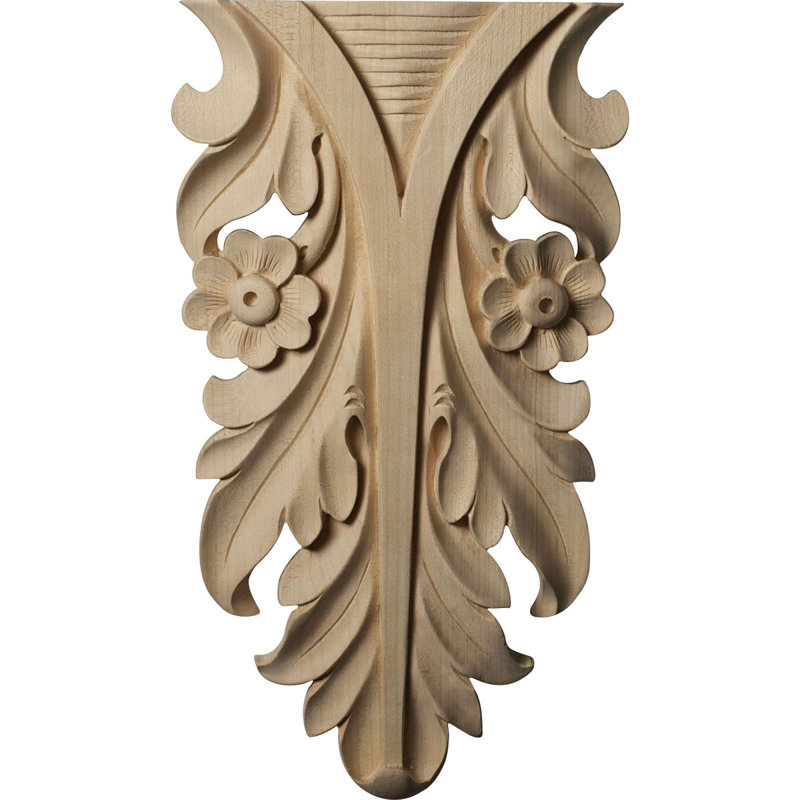Dover Drop Onlay, 7 1/4"H x 4 1/4"W x 3/4"D, Alder