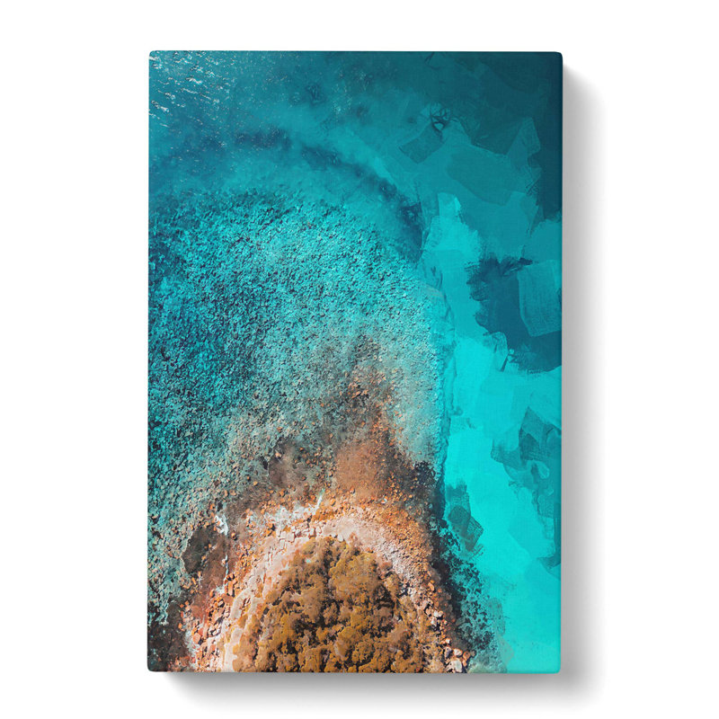 Edge of the Ocean - Wrapped Canvas Graphic Art Print, 60cm H x 40cm W x 3cm D