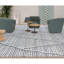 Tapis bleu et ivoire marocain de haute qualité noué à la main-62248564