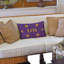 Coussin en polyester filé LA mauve, doré et blanc 25 po x 18 po-113255247-113255252