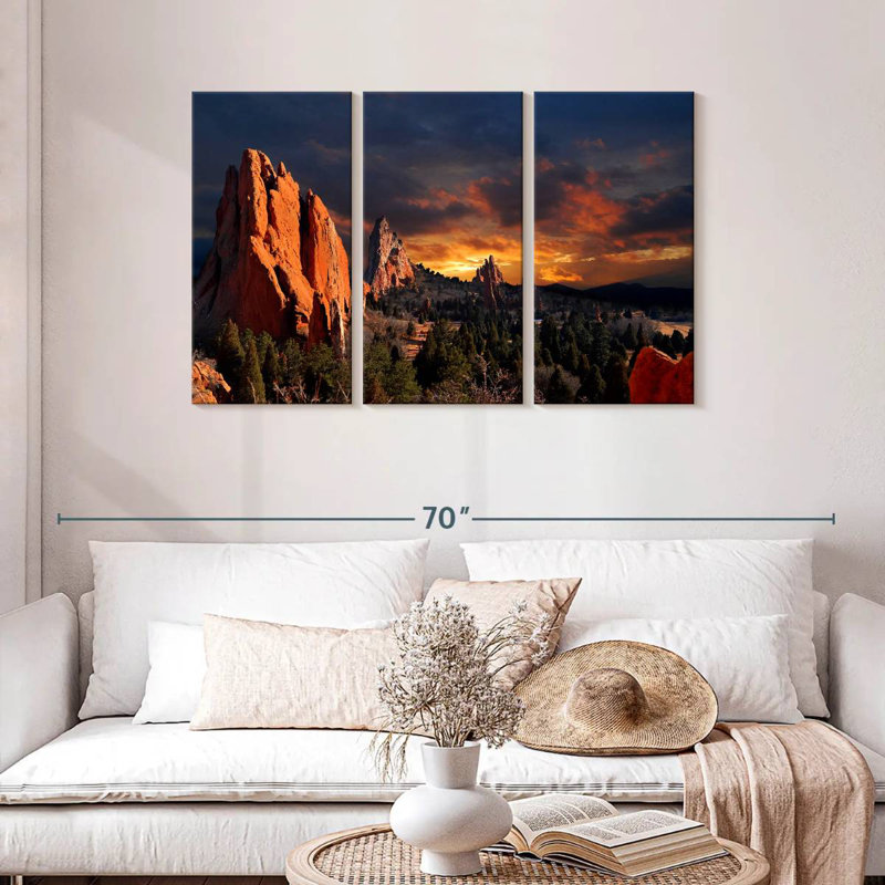 Alvord Garden Of Gods Dusk, H 28 po x l 45 po