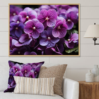 " Vibrant Violets Field Photo II "