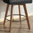 Extra-Wide 360° Swivel Bar Stool With Pocket Spring Seat & Solid Wood Base-1781230770