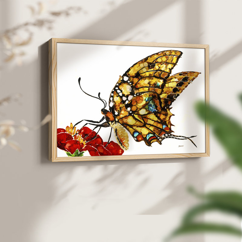 Wings II - Reproduction encadrée - Restickable, H 8 po x l 10 po, Naturel