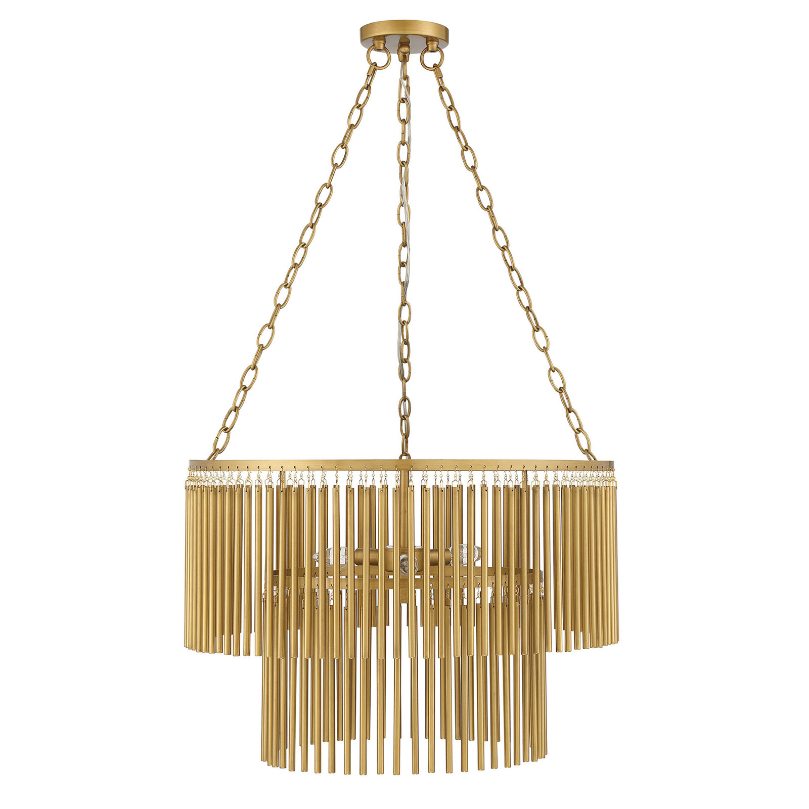 Harmony 4 - Light Metal Dimmable Tiered Chandelier