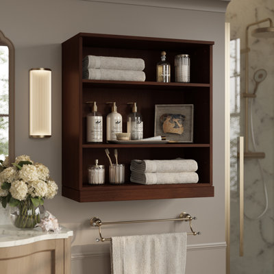 Armoire murale de salle de bain 100% chêne massif de qualité supérieure Palace Imports, l 32 po x H 35,75 po Palace