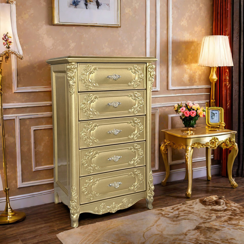 Commode d'appoint European Champagne