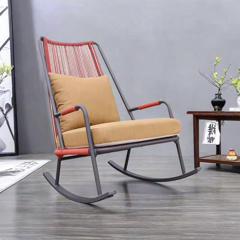 Chaise berçante simple en métal Casual Modern