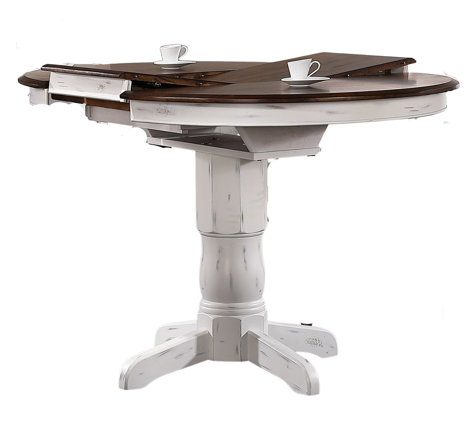 Iconic Furniture Counter Height Butterfly Leaf Rubberwood Solid Wood ...