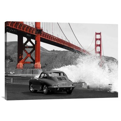 Under the Golden Gate Bridge, San Francisco (BW)' by Gasoline Images Photographic Print on Wrapped Canvas -  Global Gallery, GCS-465901-2030-142