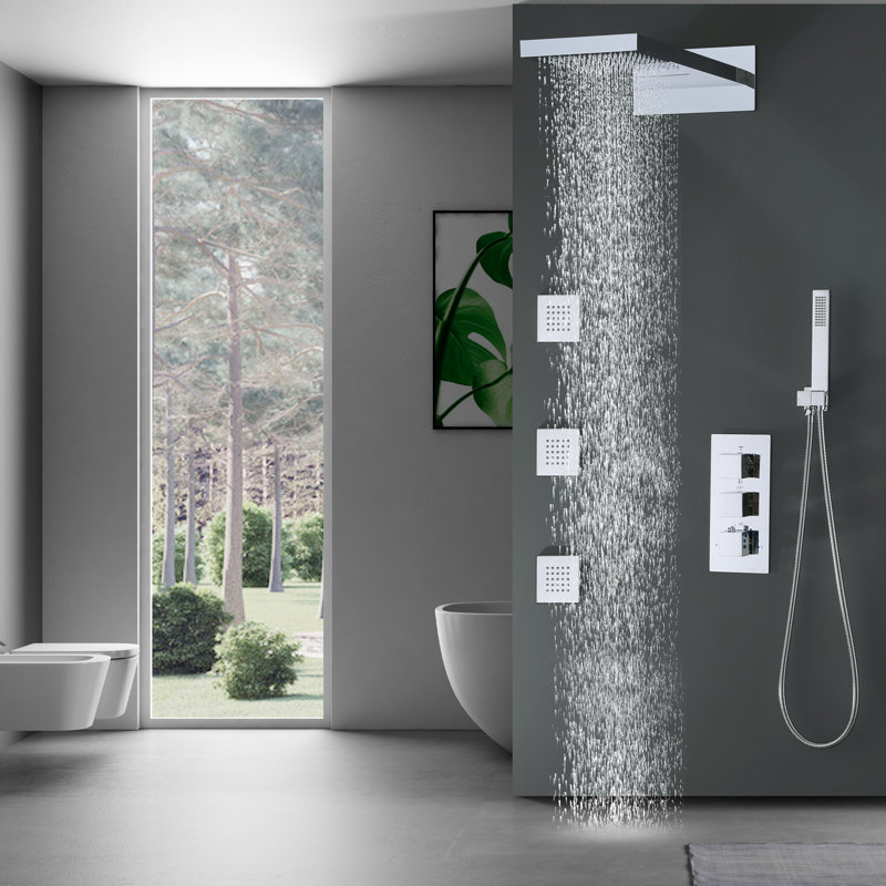 Thermostatic All-In-One Kit with Rough in-Valve