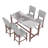 Mid Century Modern Bar Stools Set of 4, 40.4" Counter Stools with Back, Linen Upholstered Barstools with Solid Wood Legs Bar Chairs for Kitchen Island Dining Room, Grey (4-Piece Chairs)