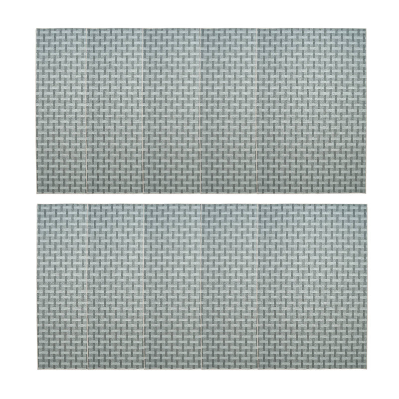 Ensemble de tapis intérieur / extérieur en polyester touffeté à la machine Maginnis, Rectangle 2 pi x 3 pi