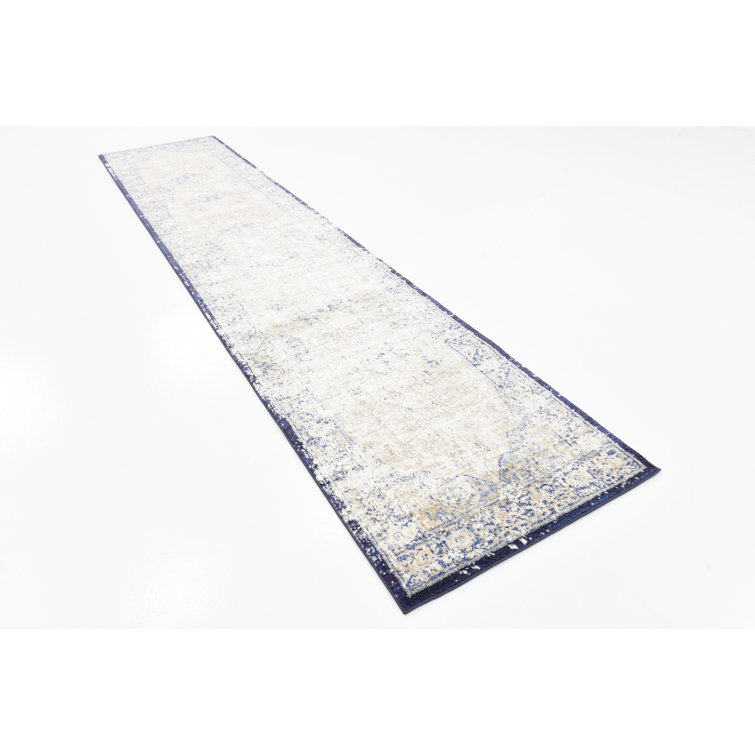 Tapis bleu / beige Mignonette