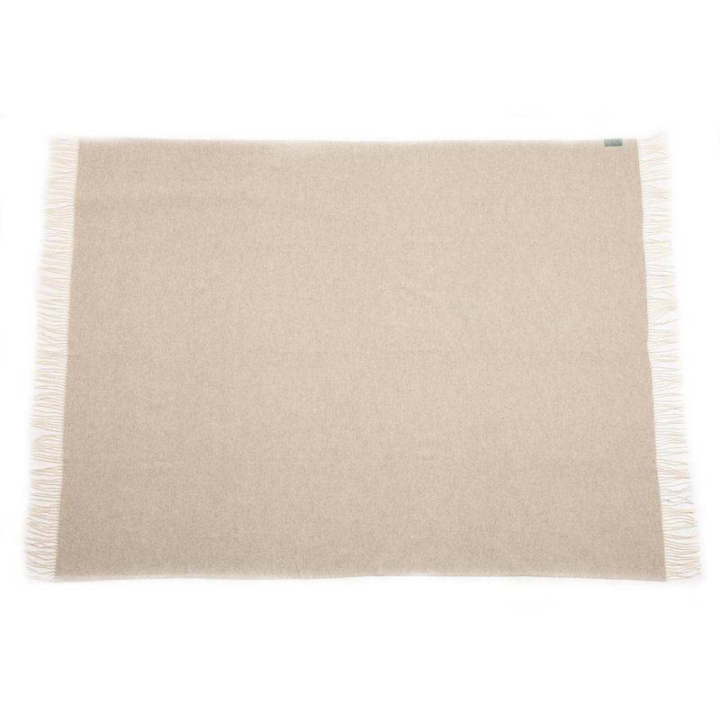 Jeté d'intérieur léger en fibre et en laine 79 po Fibre par Auskin, Beige