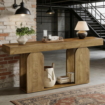 Table basse durable, table de canapé élégante, table de couloir autoportante