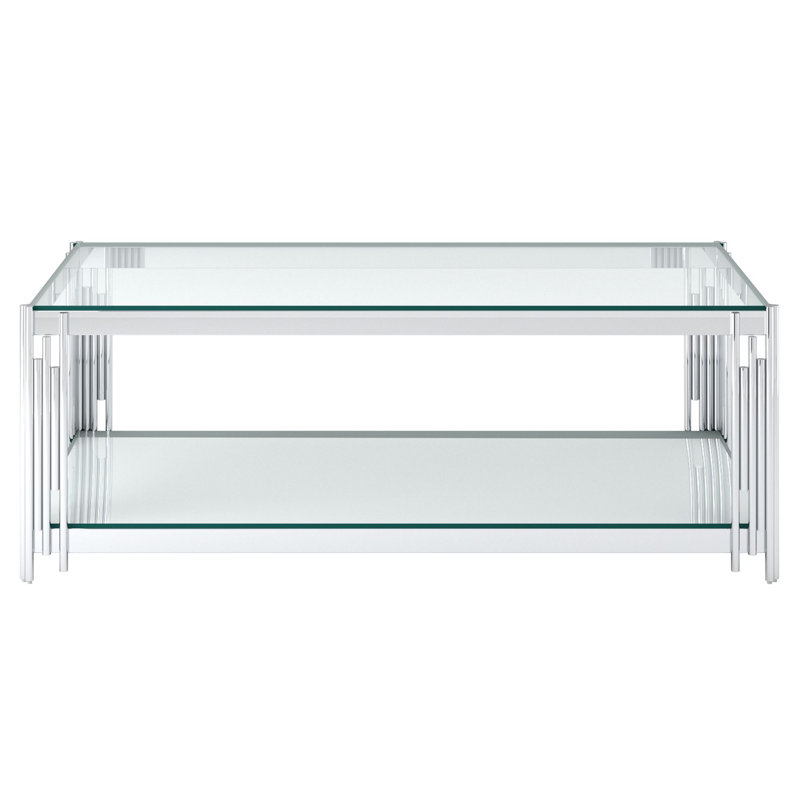 Table basse Kenneth, Argent argent