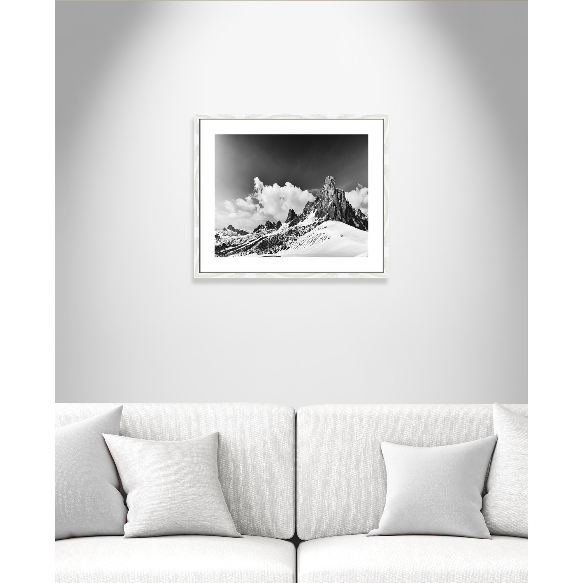 Dragon's Tail by Lars Van De Goor, White Framed, 21.5" H x 25.5" W x 0.75" D