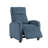 Modern Push Back Recliner Chair - Midnight Blue Corduroy Upholstery with Solid Wood Frame, Comfortable Living Room Furniture with Foam Padding and Pocket Coils-403592192