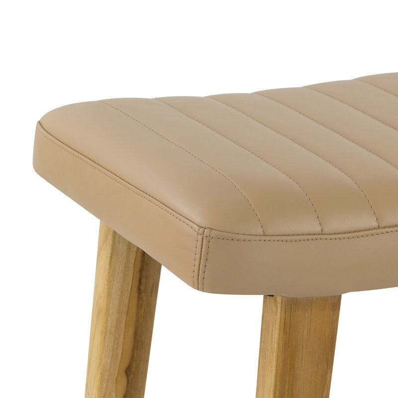 Tabouret de bar Bonita, Teck naturel, À hauteur de comptoir