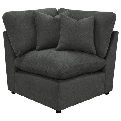 Fauteuil d'angle Gilverto, gris
