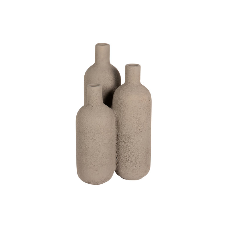 CERAMIC VASE 16X16x29 CM, Grey