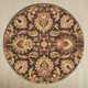 Arden Handmade Wool Dark Brown/Garnet Rug