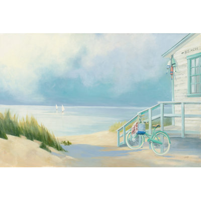 «Morning Ride To The Beach Crop» par Julia Purinton - reproduction