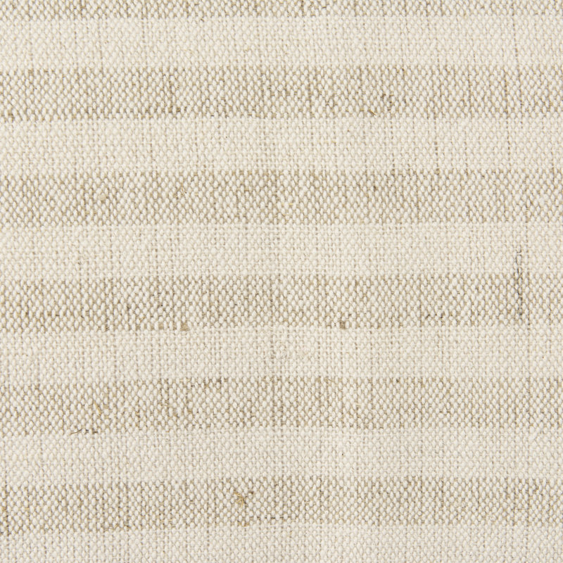 Jace Cream and Beige Striped Cotton Linen Square Pillow Cover