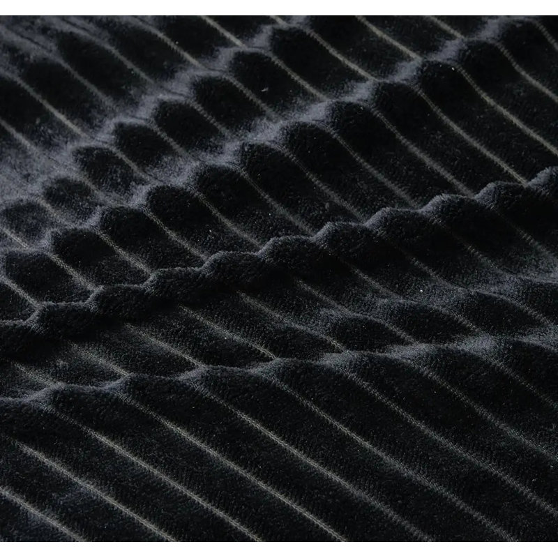 Polyester Striped Bedspread with Pillowcases Included, King Bedspread + 2 Standard Pillowcases
