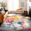 Tapis abstrait ivoire / gris / bleu Noires-1120477869